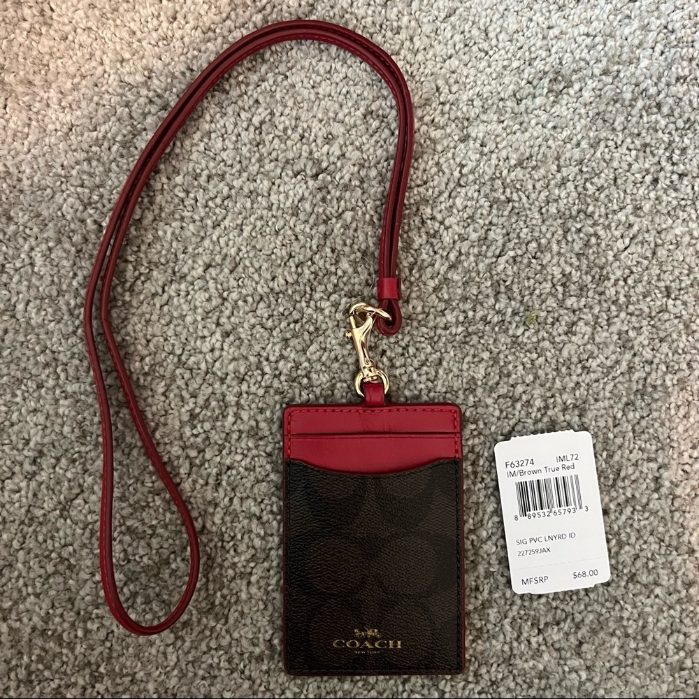 Coach ID lanyard